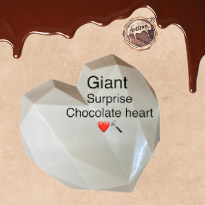 ART-CHOCO GIANT SURPRISE CHOCOLATE HEART